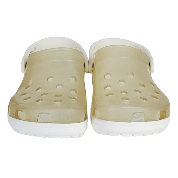 NWB Crocs unisex classic translucent clear slip on clogs white outdoor beach - Picture 8 of 13